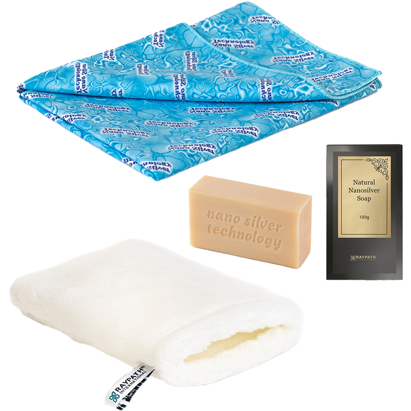 Zestaw rękawica biała sunbeam morski