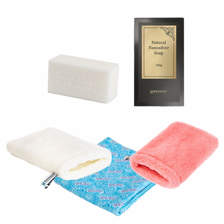 STARTER KIT WHITE GLOVE, PINK GLOVE, SUNBEAM, SOAP- RAYPATH