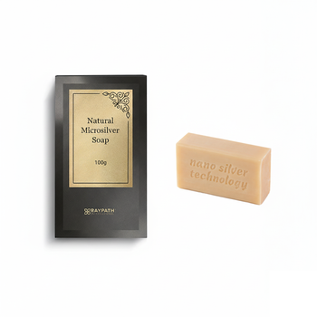 SAVON AU MICRO-ARGENT - GRIS - NATURAL MICROSILVER SOAP - 100 g RAYPATH