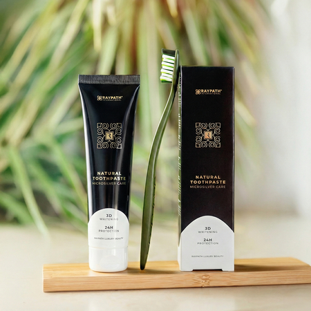 ZAHNPASTA MIT MIKROSILBER ZUR ZAHNAUFHELLUNG – 100 ml RAYPATH