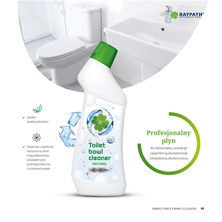 Tualeto valiklis su nanosriubu - 750ml RAYPATH