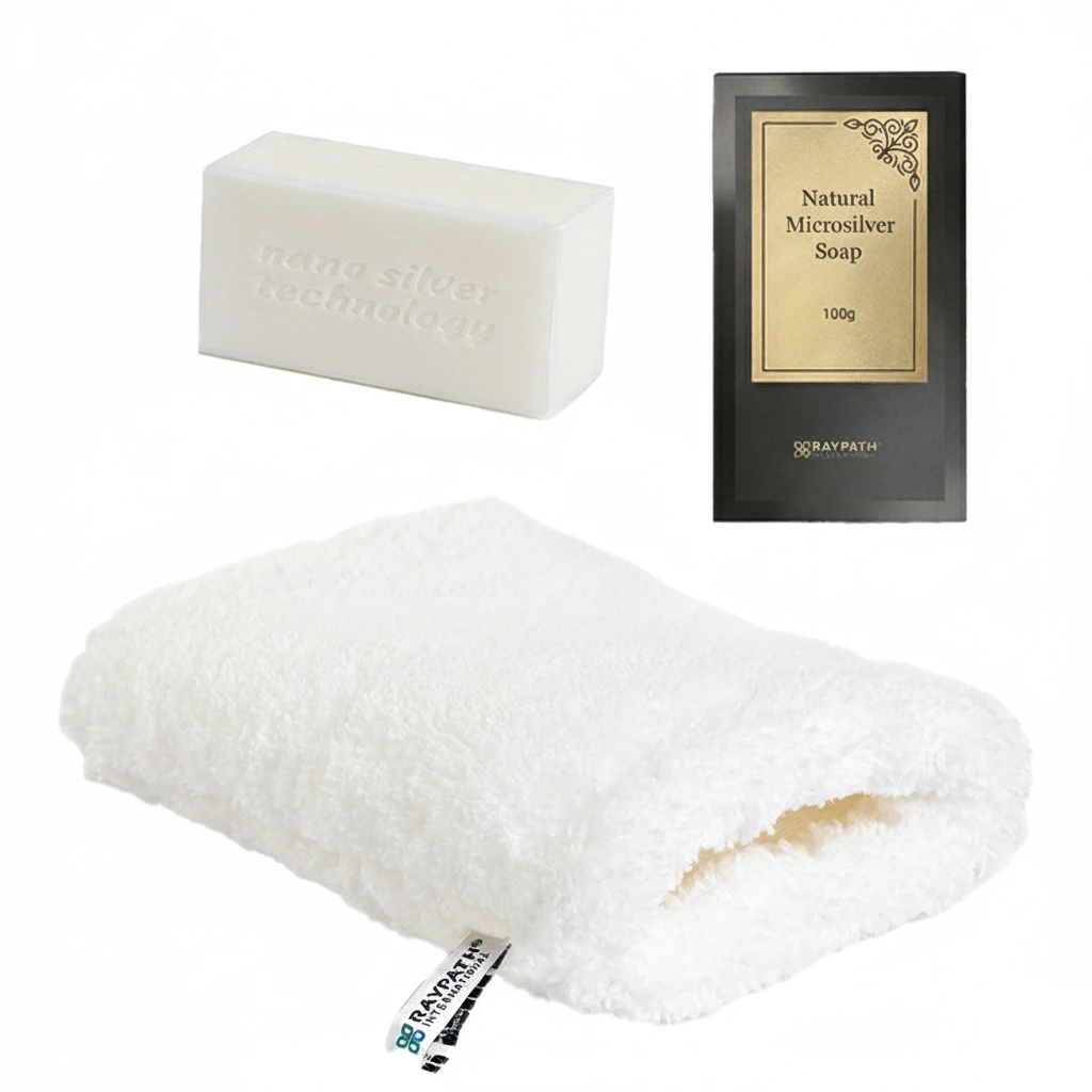 Raypath Set für Sofa, Matratze und Kissen mit Handschuh Nova und Seife