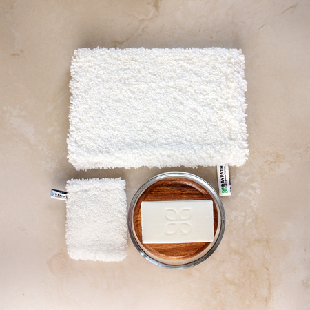 FACE GLOVE DUO (2 pièces) – GANT DE DÉMAQUILLAGE ET DE SOINS DU VISAGE RAYPATH