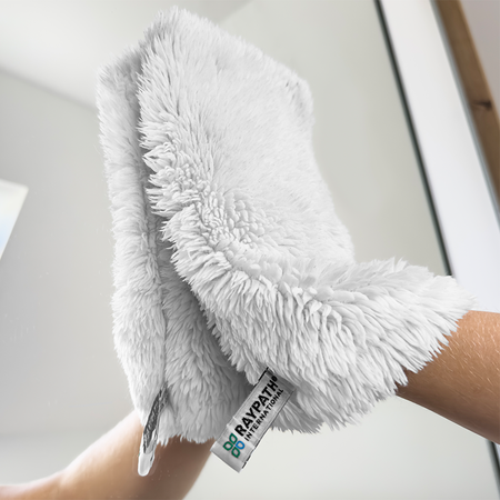 SET: WITTE HANDSCHOENEN SUNBEAM BLAUW - RAYPATH