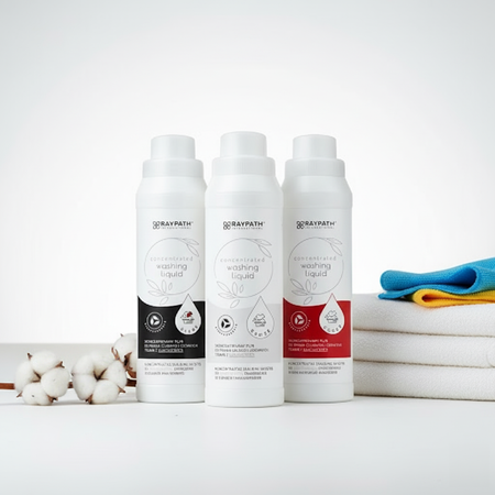 SET DI DETERGENTI PER IL BUCATO CON AMMORBIDENTE - 4X 500 ML RAYPATH