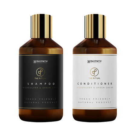 SET MET REGENERERENDE SHAMPOO EN HYDRATERENDE CONDITIONER GREEN CAVIAR SHAMPOO AND CONDITIONER - 2x300 ml RAYPATH