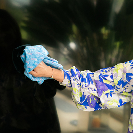 SUNBEAM BEIGE GLOVE SET, BLUE SOAP, WHITE SOAP - RAYPATH