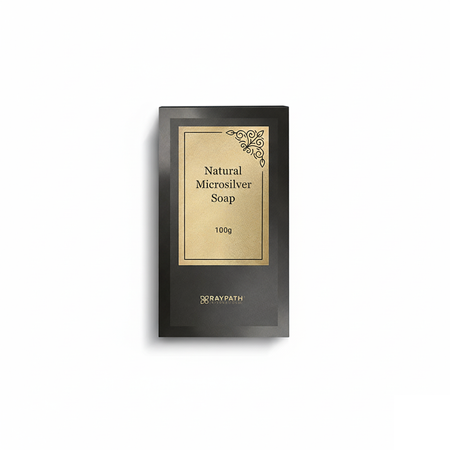 SAPONE AL MICROSILVER - GRIGIO - NATURAL MICROSILVER SOAP - 100 g RAYPATH