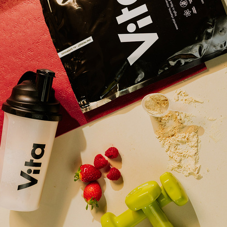 VITA SHAKE FRAISE ET FRAMBOISE - 600 g COMPLÉMENT ALIMENTAIRE RAYPATH