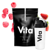 VITA SHAKE FRESA Y FRAMBUESA - 600 g. COMPLEMENTO ALIMENTICIO RAYPATH