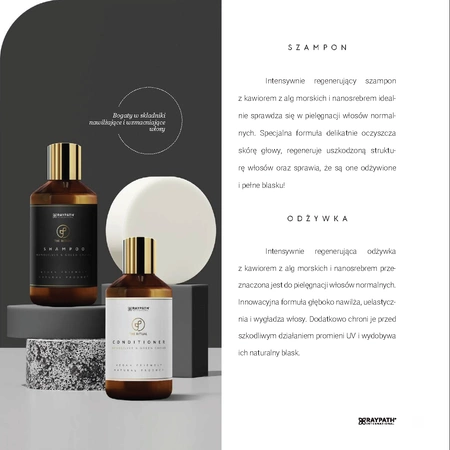 SZAMPON REGENERUJĄCY GREEN CAVIAR SHAMPOO - 300ml RAYPATH