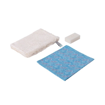 GLOVE SET BEIGE SUNBEAM BLUE - RAYPATH