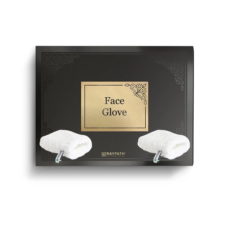 FACE GLOVE DUO 2pcs. RAYPATH MAKEUP REMOVER AND FACIAL CLEANSER