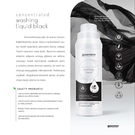 Koncentrētu mazgāšanas šķidrumu komplekts - gaišai, krāsainai un tumšai mazgāšanai - 3x 500ml RAYPATH