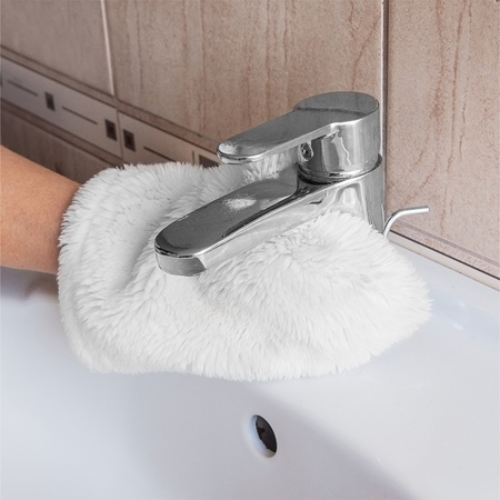 KIT DE TOILETTE : GANT BLANC SUNBEAM, SAVON BLEU ET SAVON GRIS AU MICRO-ARGENT - RAYPATH