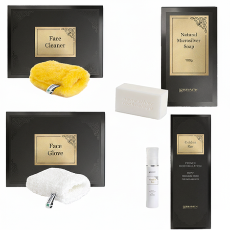 MINI KIT DE SOINS POUR LE GOMMAGE ET LES SOINS DU VISAGE - RAYPATH