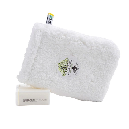 MINKŠTŲ SOFŲ APMUŠALŲ KOMPLEKTAS ČIUŽINIŲ PAGALVĖLĖS PIRŠTINĖ BALTA NOVA, MUILINĖ BALTA - RAYPATH