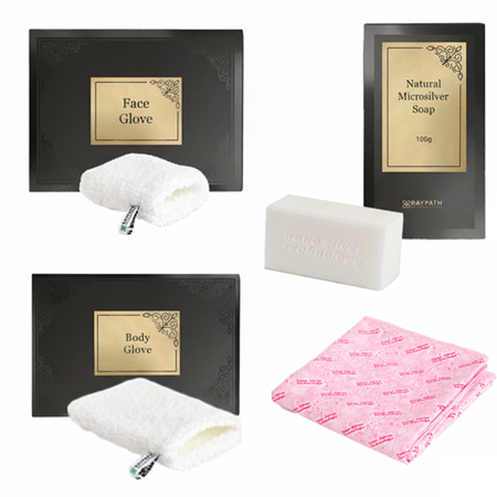 MINI-KOSMETIKSET FÜR PEELING UND GESICHTSBEHANDLUNG – RAYPATH