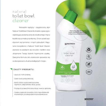 Toilet liquid with nanosilver - 750ml RAYPATH